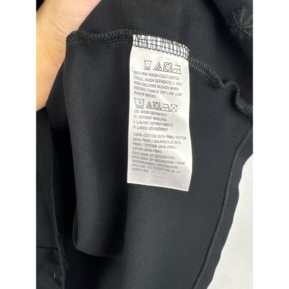 Isaac Mizrahi Live! Essentials Black Sleeveless Tank Top Size 1X Cotton/Modal Bl - Picture 6 of 6